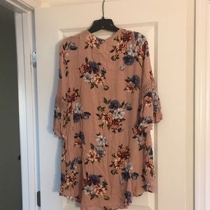 Fuchsia floral cardigan